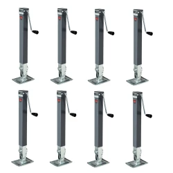 Bulldog 8x 8K Square Trailer Jack w/ Sidewind Handle and 15" Lift