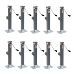 Bulldog 8K square trailer jack side mount swivel 15-inch lift – 10-pack bundle