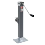 Bulldog 8,000 lb square trailer jack with tubular swivel mount and 15″ lift