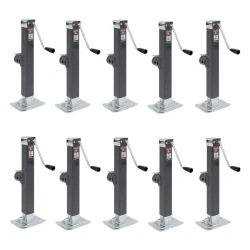 Bulldog 10x 8K Square Trailer Jack w/ Tubular Swivel Mount and 15" Lift