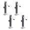 Bulldog 4-pack 8K square swivel trailer jacks 15 inch lift heavy duty