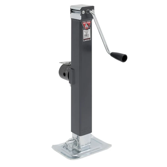 Bulldog 8K square trailer jack 2-pack with swivel mount and 15-inch sidewind lift