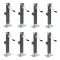 8-Pack Bulldog 8000 lb Square Swivel Mount Trailer Jacks 15 Inch Lift