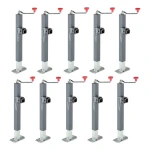 Bulldog 10-pack 5K square trailer jacks with swivel mount and 15-inch lift