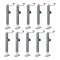Bulldog 10-pack 5K square trailer jacks with swivel mount and 15-inch lift