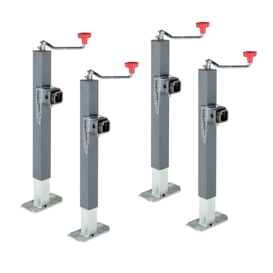 Bulldog 5K Square Trailer Jack with Swivel Mount and Topwind Handle – 15 Inch Lift
