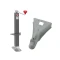 BULLDOG 5K square A-frame topwind trailer jack with 15K cast head coupler for 2-5/16″ ball