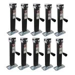 Bulldog 10-Pack 5K Square Trailer Jacks with Sidewind Handle and Footplate