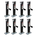 Bulldog 5K Square Trailer Jack with 10" Lift and Sidewind Handle – 8-Pack