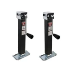 Bulldog 2-Pack 5K Square Trailer Jacks with 10 Inch Lift and Footplate
