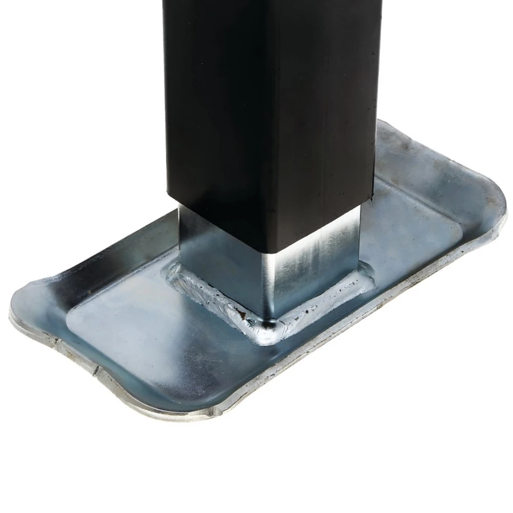 Bulldog 5K Square Trailer Jack Bundle with 10 Inch Lift and Sidewind Handle