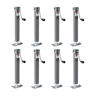 Bulldog 5K square trailer jack with sidewind handle and footplate – 8 pack