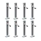 Bulldog 5K square trailer jack with sidewind handle and footplate – 8 pack