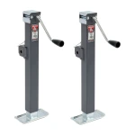 Bulldog 5K Square Swivel Trailer Jacks – Sidewind Handle with 15" Lift