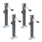 Bulldog 4x 5K Square Pipe Mount Swivel Trailer Jacks with Sidewind and 15 Inch Lift