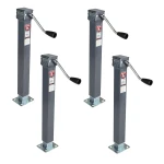 Bulldog 5K Square Trailer Jacks 4-Pack with Sidewind Handle and 15" Lift