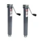 Bulldog 5K Square Trailer Jack Pair with Sidewind Handle and 15 Inch Lift