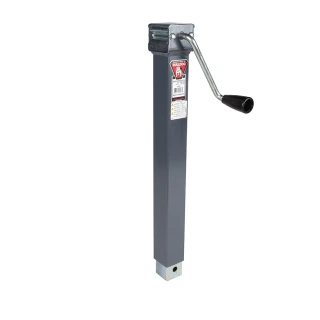 Bulldog 5K Square Trailer Jack Pair with Sidewind Handle and 15 Inch Lift