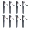 Bulldog 8-Pack 5K Square Trailer Jacks with 15 Inch Lift and Sidewind Handle
