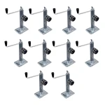 Bulldog 7,000 lb Round Pipe Mount Swivel Trailer Jack 10 Inch Topwind Bundle of 10