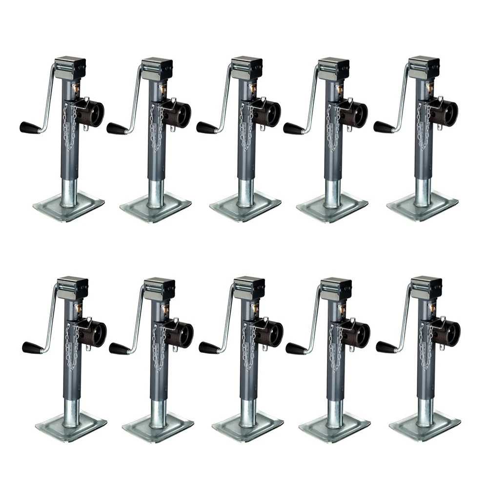 Bulldog 7K Round Pipe Mount Swivel Trailer Jack 10in Sidewind Pull Pin – Pack of 10