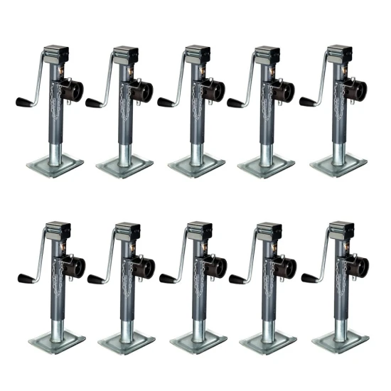 Bulldog 7K Round Pipe Mount Swivel Trailer Jack 10in Sidewind Pull Pin – Pack of 10