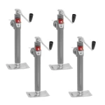 Bulldog 7K round pipe-mount swivel trailer jack 4-pack topwind 15 inch lift