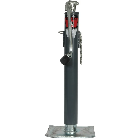 Bulldog 7K round pipe-mount swivel trailer jack 4-pack topwind 15 inch lift