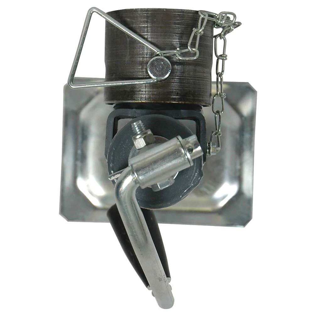 Bulldog 7000 lb round swivel trailer jack bundle, 15″ topwind pipe-mount