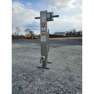 BULLDOG 2-Speed 12K Trailer Jack w/ Spring Return 13.5" Drop Leg + 12.5" Lift Travel Planetary Gearbox