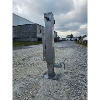 BULLDOG 2-Speed 12K Trailer Jack w/ Spring Return 13.5" Drop Leg + 12.5" Lift Travel Planetary Gearbox