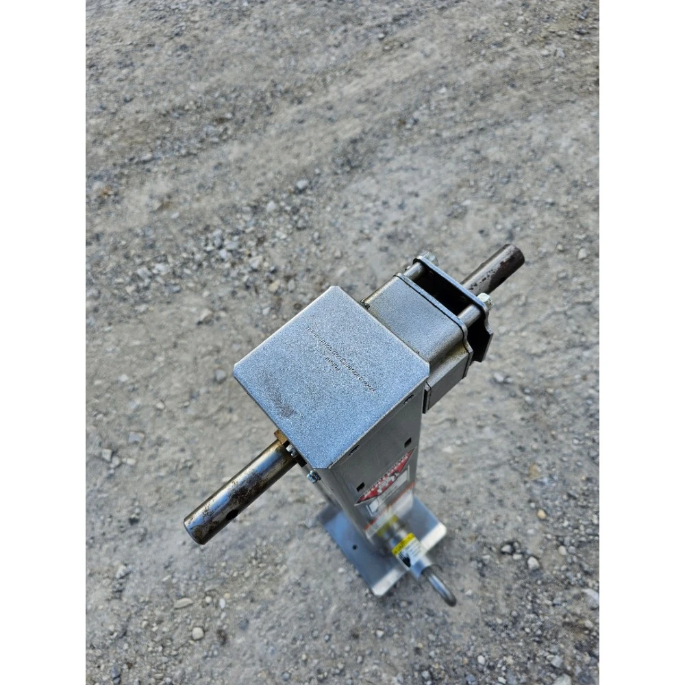 BULLDOG 2-Speed 12K Trailer Jack w/ Spring Return 13.5" Drop Leg + 12.5" Lift Travel Planetary Gearbox