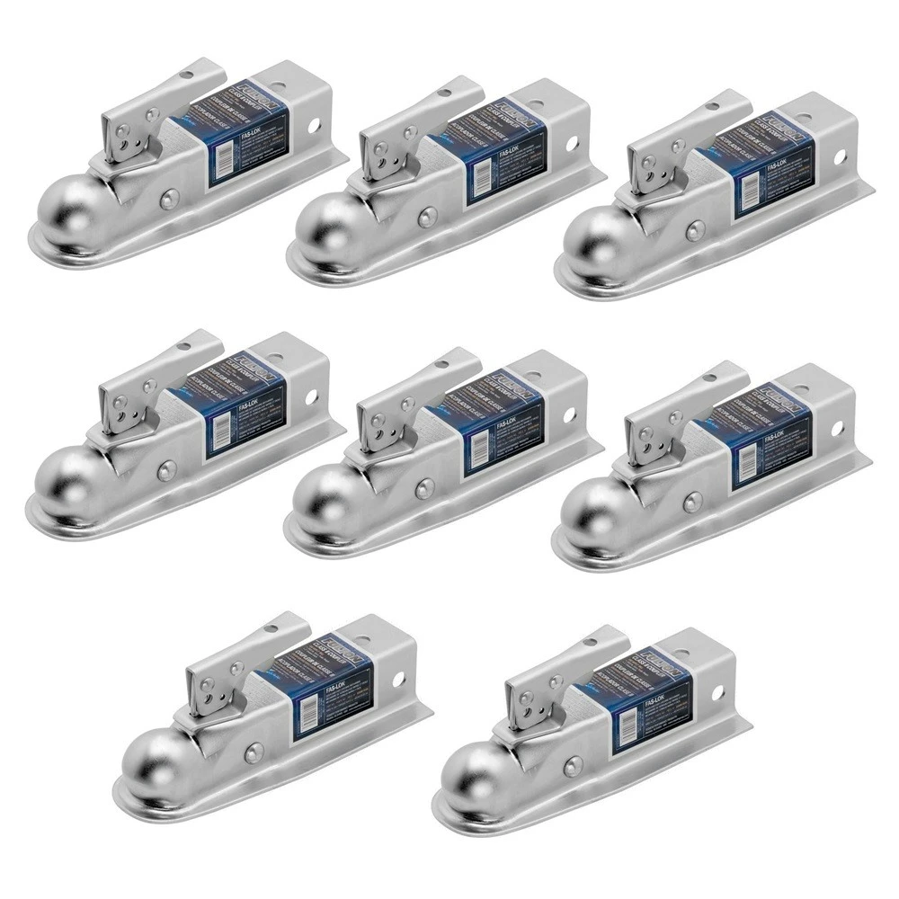Fulton 3.5K straight trailer coupler for 2 inch ball bolt-on 2 inch channel Fas-Lok latch