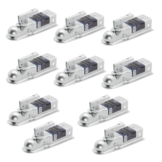 Fulton 3.5K Straight Trailer Hitch Coupler for 2 Inch Ball 2.5 Inch Channel Zinc