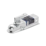 Fulton 3.5K Straight Trailer Hitch Coupler for 2 Inch Ball 2.5 Inch Channel Zinc