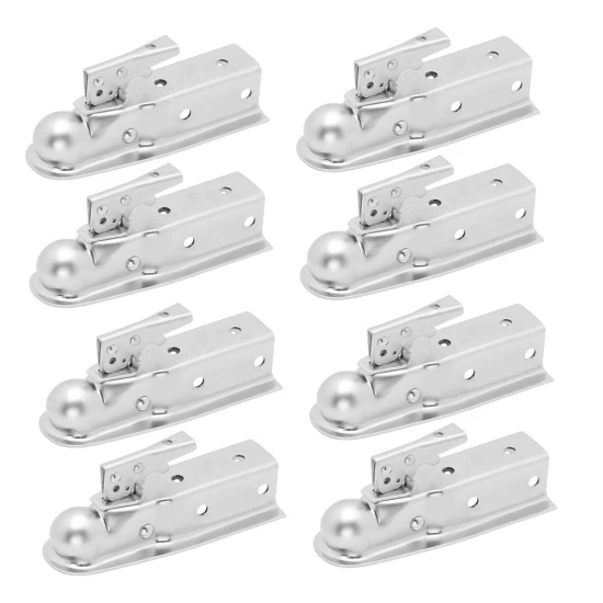 Fulton 3.5K Fas-Lok Straight Trailer Coupler for 2" Ball and 2-1/2" Channel – 8 Pack