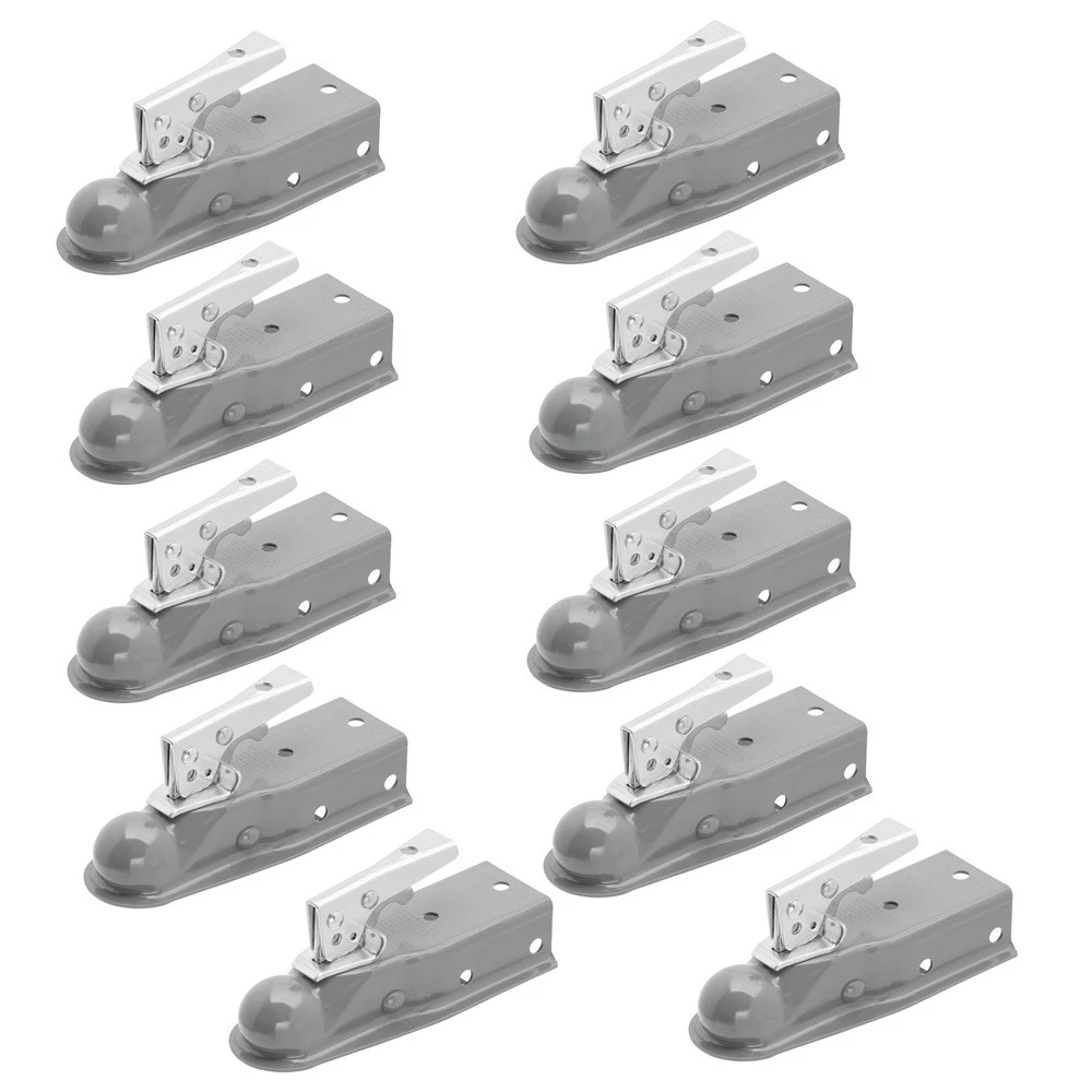 Fulton 3.5K Fas-Lok Straight Trailer Coupler for 2" Ball 2-1/2" Channel Bolt-On