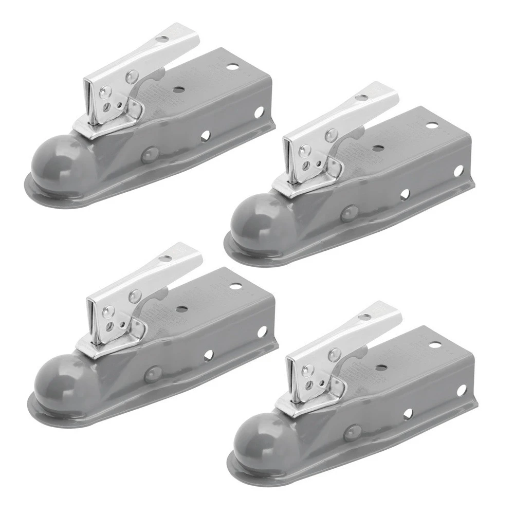 Fulton 3.5K Fas-Lok Straight Trailer Coupler for 2" Ball and 2-1/2" Channel – 4 Pack
