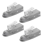 Fulton 3.5K Fas-Lok Straight Trailer Coupler for 2" Ball and 2-1/2" Channel – 4 Pack