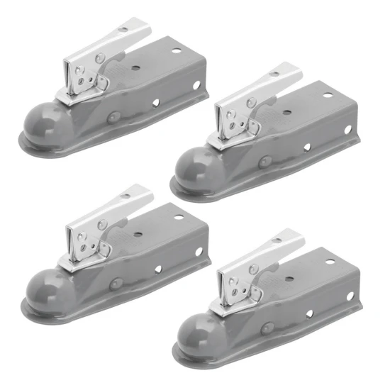 Fulton 3.5K Fas-Lok Straight Trailer Coupler for 2" Ball and 2-1/2" Channel – 4 Pack