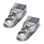 Fulton 3.5K Fas-Lok Straight Trailer Coupler for 2" Ball and 3" Channel – Bundle of 2