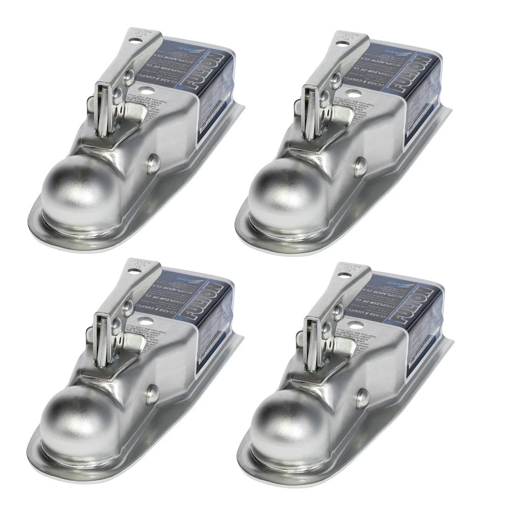 Fulton 3.5K Straight Trailer Coupler for 2" Ball 3" Channel – 4 Pack Fas-Lok