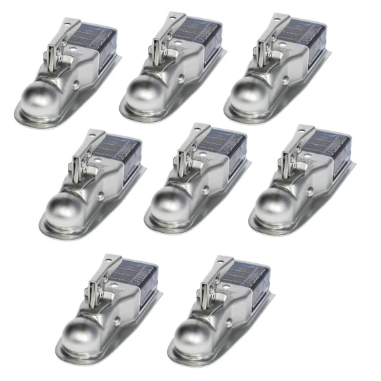 Fulton 3.5K Straight Trailer Hitch Coupler for 2" Ball 3" Channel Zinc Fas-Lok