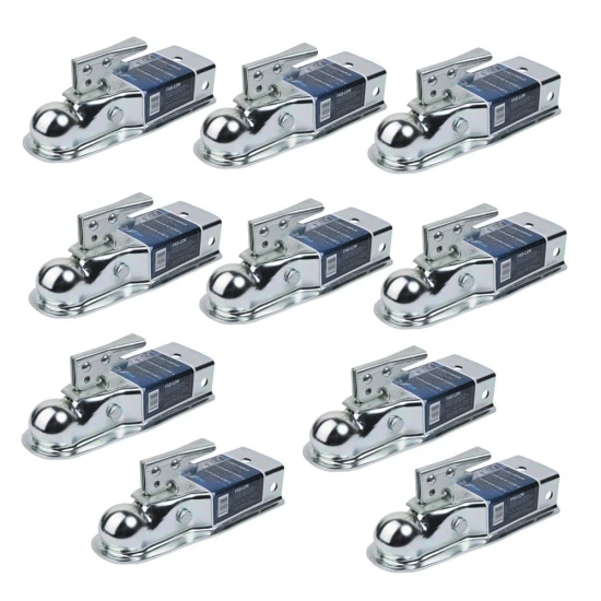 Fulton 3.5K Fas-Lok Straight Trailer Coupler for 2" Ball and 3" Channel – 10 Pack