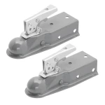 Fulton 3.5K Fas-Lok Straight Trailer Coupler for 2" Ball and 3" Channel – 3,500 lb Capacity