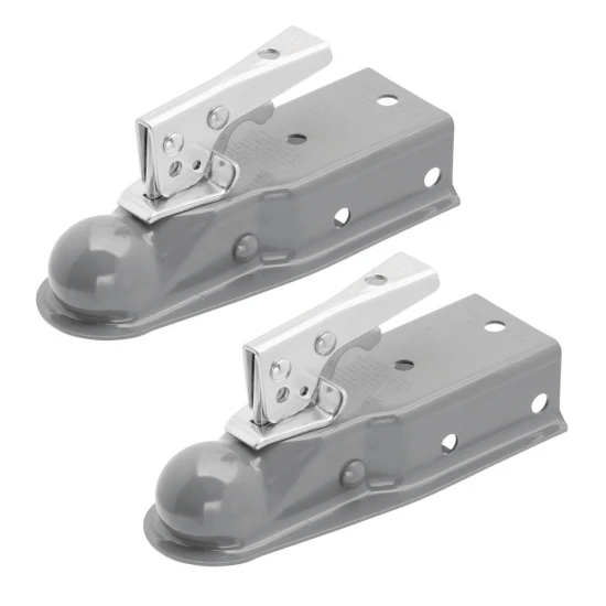 Fulton 3.5K Fas-Lok Straight Trailer Coupler for 2" Ball and 3" Channel – 3,500 lb Capacity
