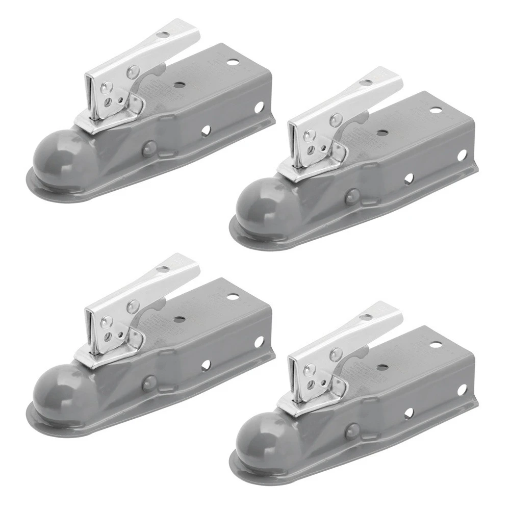 Fulton 3.5K Fas-Lok Straight Trailer Coupler for 2" Ball and 3" Channel – 4 Pack