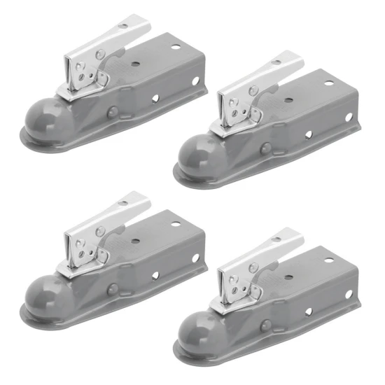 Fulton 3.5K Fas-Lok Straight Trailer Coupler for 2" Ball and 3" Channel – 4 Pack