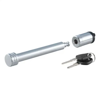 CURT AlumaLite Adjustable Drop Hitch with Dual Ball and 5/8" Hitch Lock Bundle