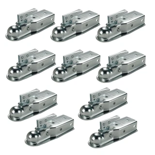 Fulton 3.5K Fas-Lok Straight Trailer Coupler for 2" Ball, 3" Channel Bolt-On
